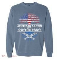 American Grown Scottish Roots Scotland Gift Garment-Dyed Sweatshirt thumb 0