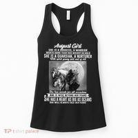 August Girl She Is Goddess A Warrior Worth More Than Her Weight In Gold She Is A Women's Tank Top thumb 0
