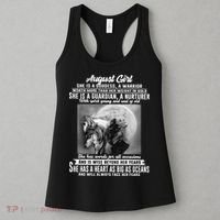 August Girl She Is Goddess A Warrior Worth More Than Her Weight In Gold She Is A Women's Tank Top thumb 3