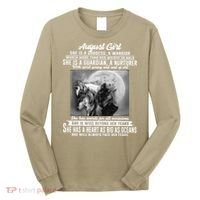 August Girl She Is Goddess A Warrior Worth More Than Her Weight In Gold She Is A Long Sleeve Shirt thumb 0