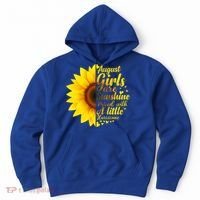 August Girls Sunshine Mixed Hurricane Gift Sunflower Birthday Gift Hoodie thumb 0