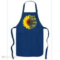 August Girls Sunshine Mixed Hurricane Gift Sunflower Birthday Gift Apron thumb 0