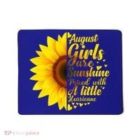August Girls Sunshine Mixed Hurricane Gift Sunflower Birthday Gift Mousepad thumb 0