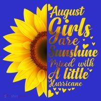 August Girls Sunshine Mixed Hurricane Gift Sunflower Birthday Gift Mousepad thumb 1