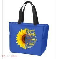 August Girls Sunshine Mixed Hurricane Gift Sunflower Birthday Gift Tote Bag thumb 3