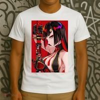 Anime Girl Samurai Waifu Japanese Aesthetic Otaku Weeb T-Shirt thumb 3