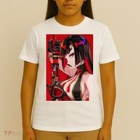 Anime Girl Samurai Waifu Japanese Aesthetic Otaku Weeb T-Shirt thumb 4