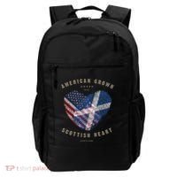 American Grown Scottish Heart Love Scotland Flag Gift Backpack thumb 0