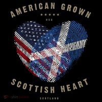 American Grown Scottish Heart Love Scotland Flag Gift Coffee Mug thumb 5