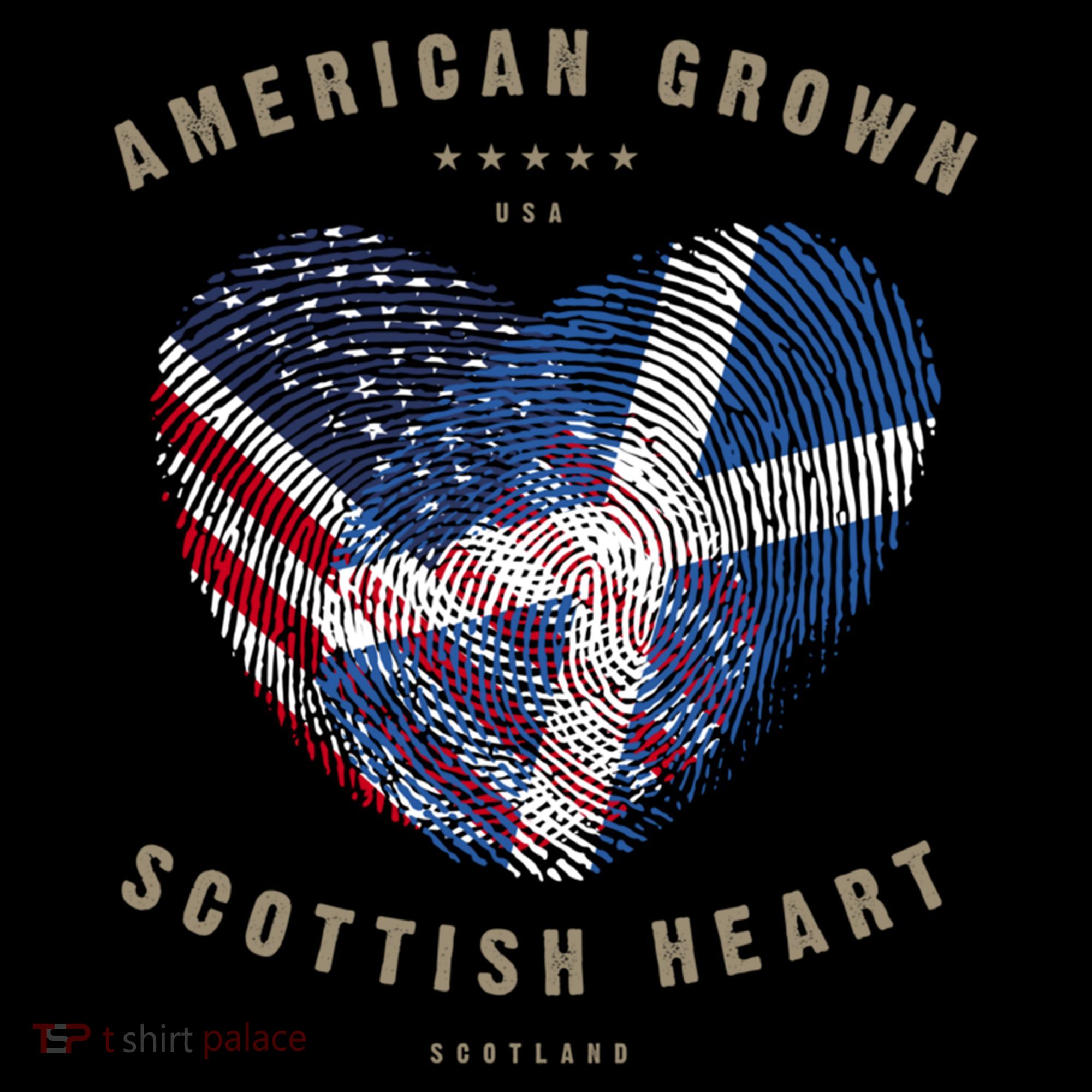 American Grown Scottish Heart Love Scotland Flag Gift Coffee Mug