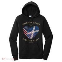 American Grown Scottish Heart Love Scotland Flag Gift Women's Hoodie thumb 0
