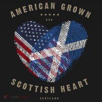 American Grown Scottish Heart Love Scotland Flag Gift Women's Hoodie thumb 2
