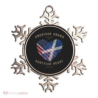 American Grown Scottish Heart Love Scotland Flag Gift Ornament