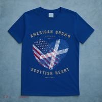 American Grown Scottish Heart Love Scotland Flag Gift T-Shirt thumb 5