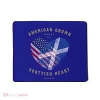 American Grown Scottish Heart Love Scotland Flag Gift Mousepad thumb 0