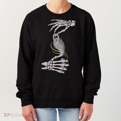 ASL Ghost Spooky Halloween For Deaf Community Women's Sweatshirt