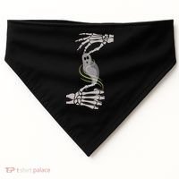 ASL Ghost Spooky Halloween For Deaf Community USA-Made Doggie Bandana thumb 0