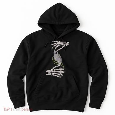 ASL Ghost Spooky Halloween For Deaf Community Hoodie