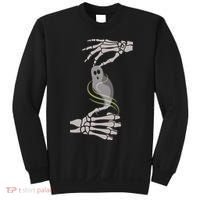 ASL Ghost Spooky Halloween For Deaf Community Sweatshirt thumb 0