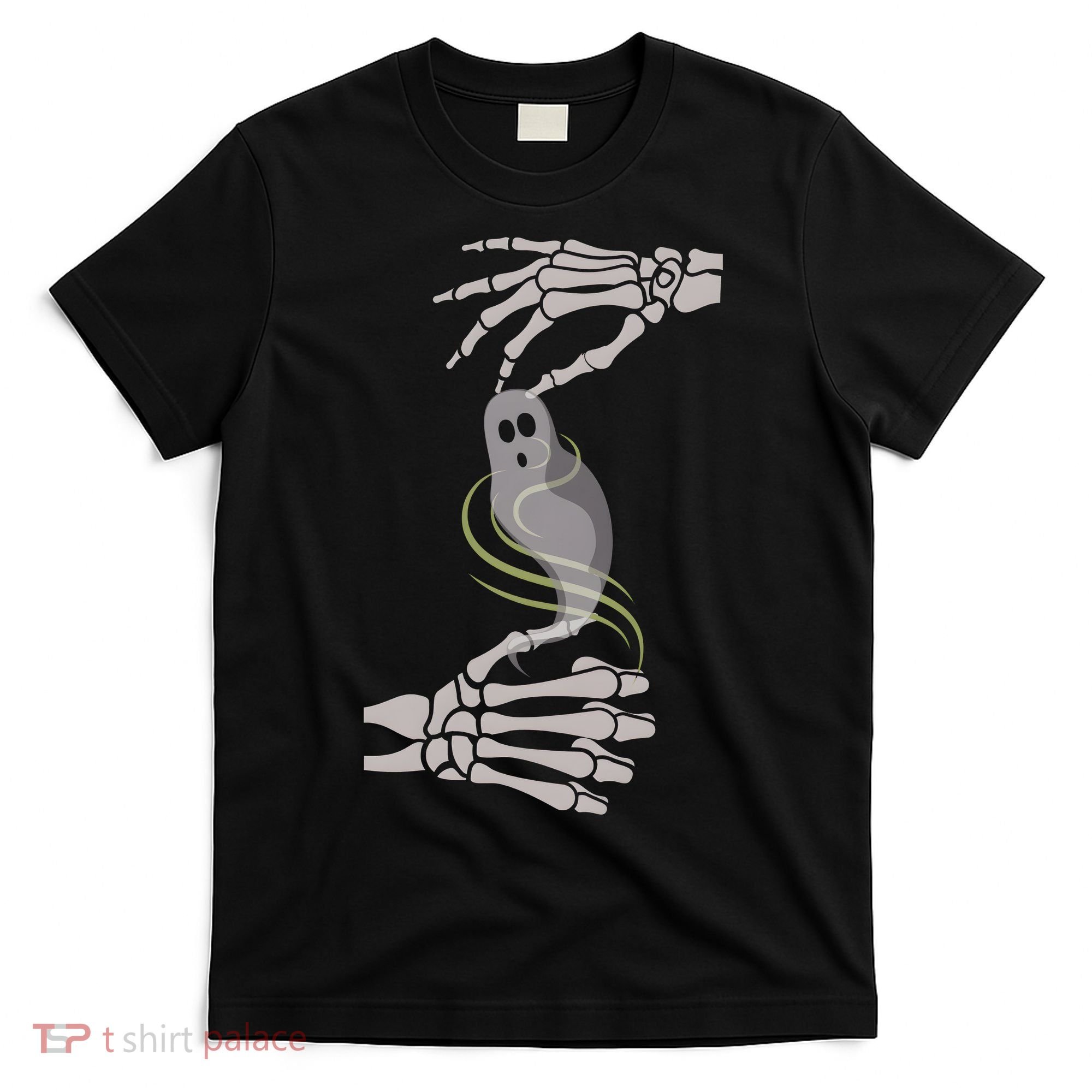ASL Ghost Spooky Halloween For Deaf Community T-Shirt