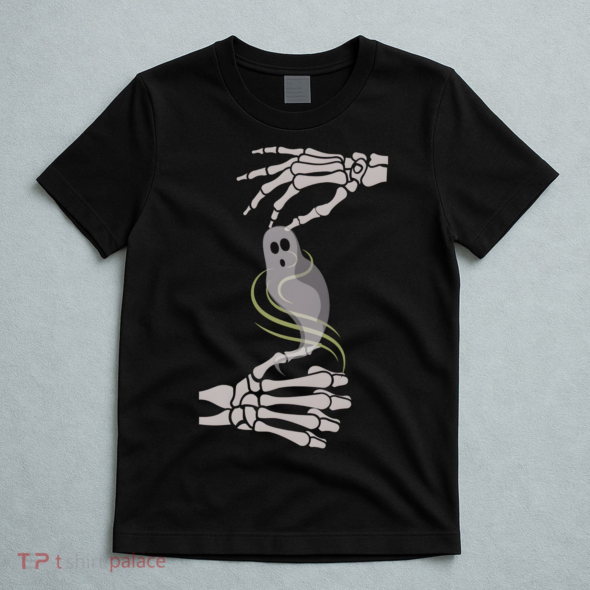 ASL Ghost Spooky Halloween For Deaf Community T-Shirt