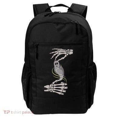 ASL Ghost Spooky Halloween For Deaf Community Backpack