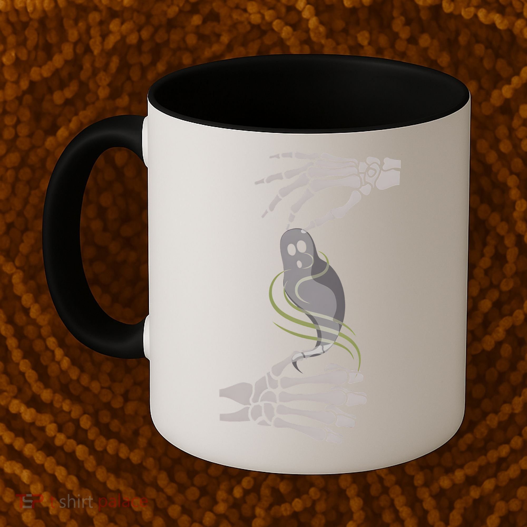 ASL Ghost Spooky Halloween For Deaf Community Coffee Mug