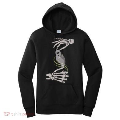 ASL Ghost Spooky Halloween For Deaf Community Women's Hoodie