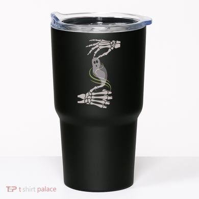 ASL Ghost Spooky Halloween For Deaf Community Tumbler