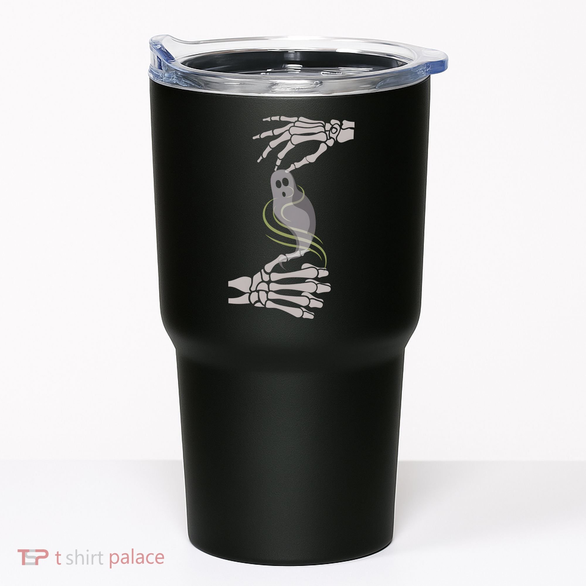 ASL Ghost Spooky Halloween For Deaf Community Tumbler