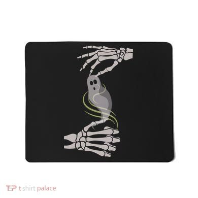 ASL Ghost Spooky Halloween For Deaf Community Mousepad