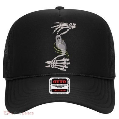 ASL Ghost Spooky Halloween For Deaf Community Hat