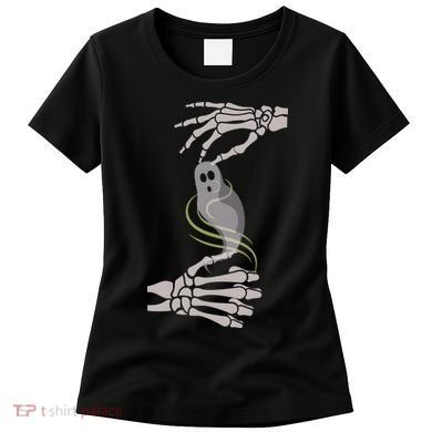 ASL Ghost Spooky Halloween For Deaf Community Women's T-Shirt