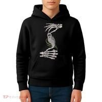 ASL Ghost Spooky Halloween For Deaf Community Kids Hoodie thumb 4