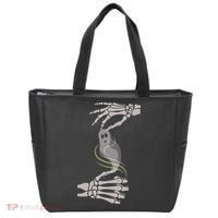 ASL Ghost Spooky Halloween For Deaf Community Tote Bag thumb 0