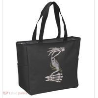 ASL Ghost Spooky Halloween For Deaf Community Tote Bag thumb 2
