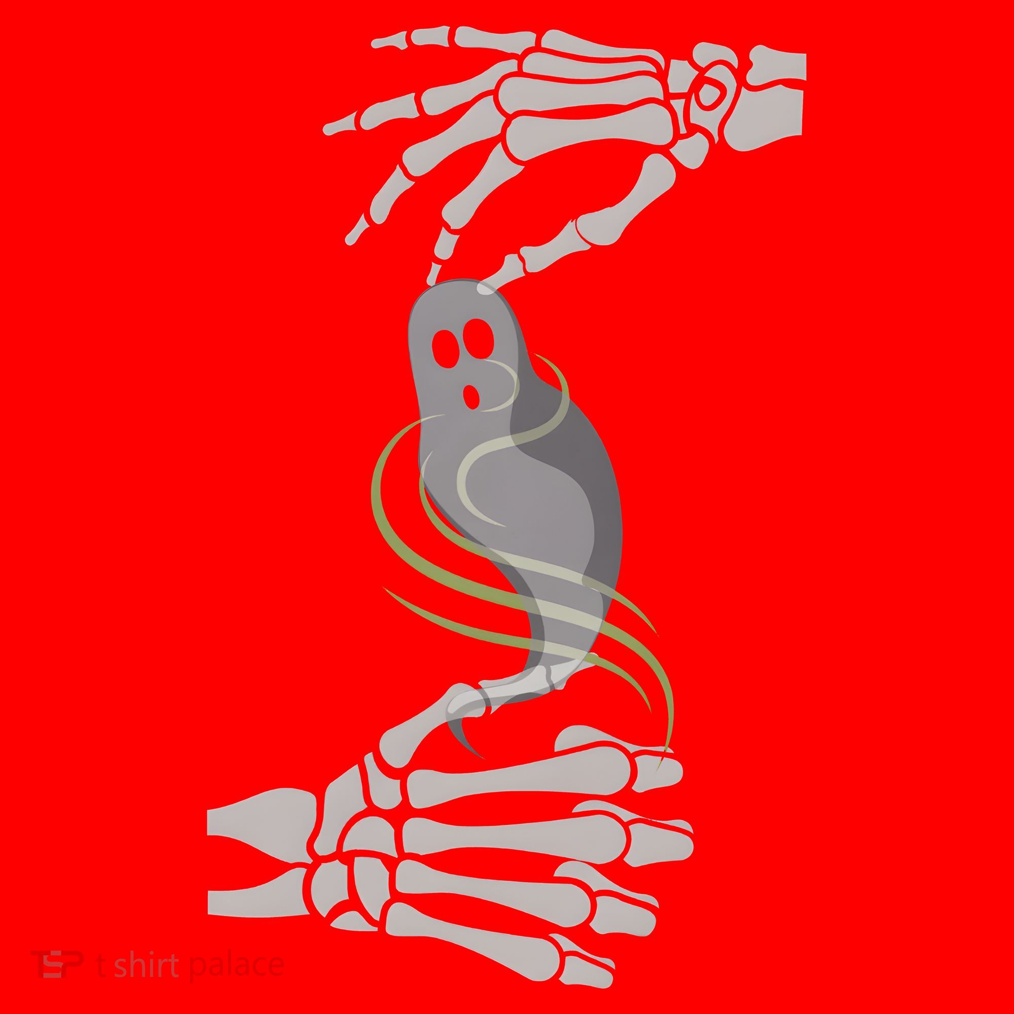 ASL Ghost Spooky Halloween For Deaf Community Santa Hat