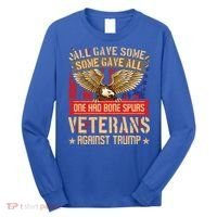 All Gave Some Some Gave All Us Flag Veterans Against Trump Meaningful Gift Long Sleeve Shirt thumb 0