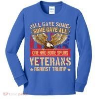 All Gave Some Some Gave All Us Flag Veterans Against Trump Meaningful Gift Kids Long Sleeve Shirt thumb 0