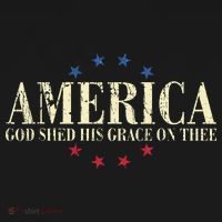 America God Shed His Grace On Thee 4th Of July Women's Hoodie thumb 2