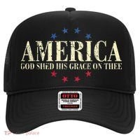 America God Shed His Grace On Thee 4th Of July Hat thumb 0