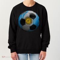 Argentina Glow Soccer Ball Logo Women's Sweatshirt thumb 0