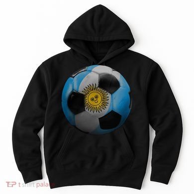 Argentina Glow Soccer Ball Logo Hoodie
