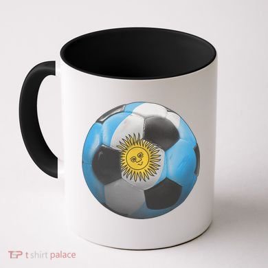 Argentina Glow Soccer Ball Logo Coffee Mug