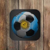Argentina Glow Soccer Ball Logo Coaster thumb 0