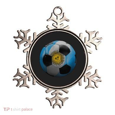 Argentina Glow Soccer Ball Logo Ornament