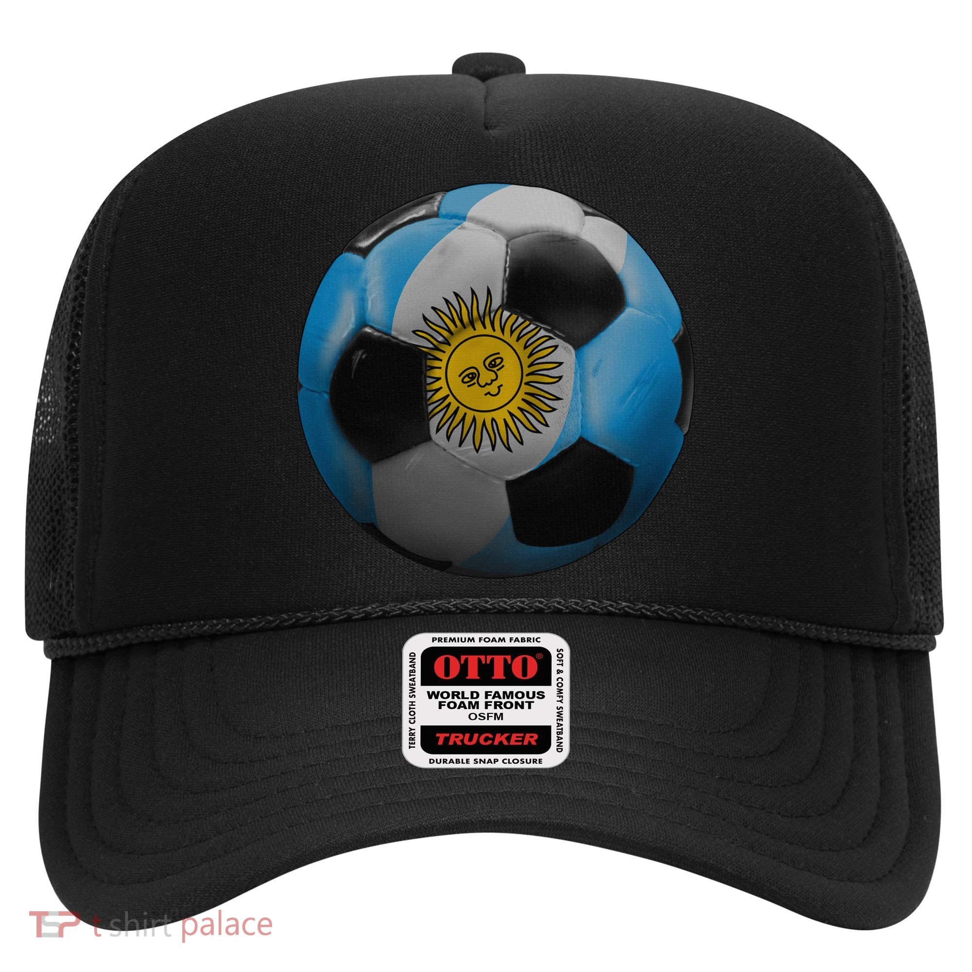 Argentina Glow Soccer Ball Logo Hat