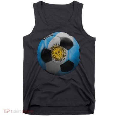Argentina Glow Soccer Ball Logo Tank Top