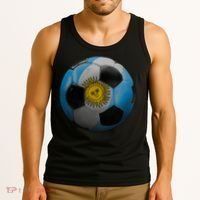 Argentina Glow Soccer Ball Logo Tank Top thumb 3