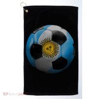 Argentina Glow Soccer Ball Logo Golf Towel thumb 0